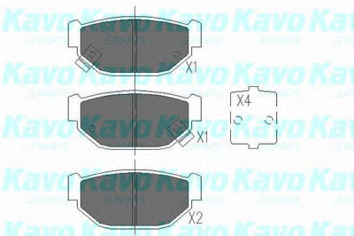 KAVO PARTS kbp8007 -  Комплект тормозных колодок, дисковый тормоз